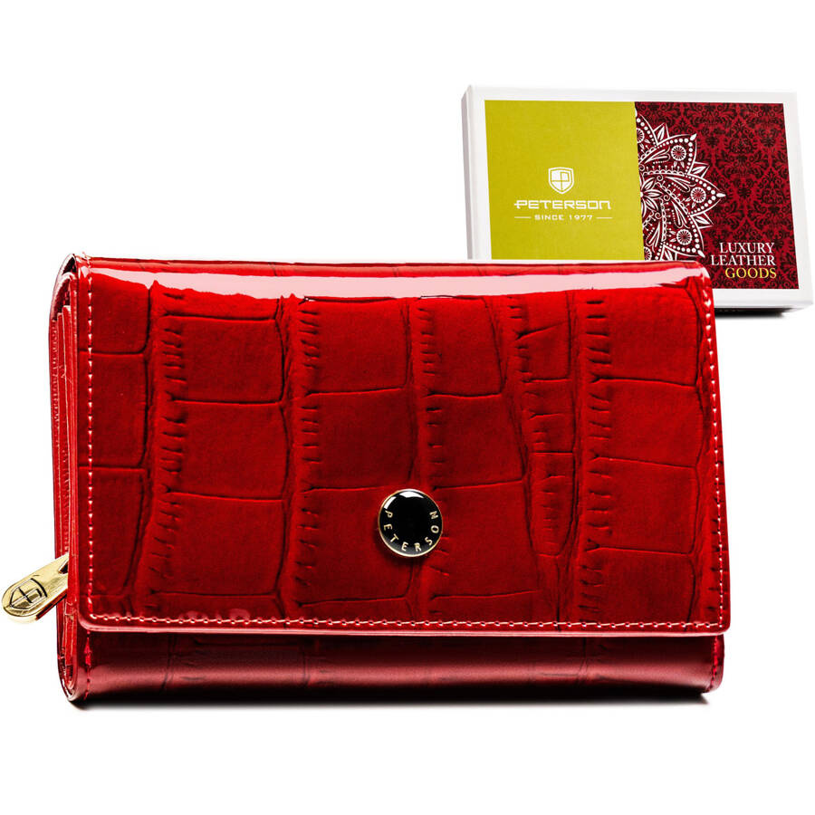 Leather wallet RFID PETERSON PTN 76112-CB