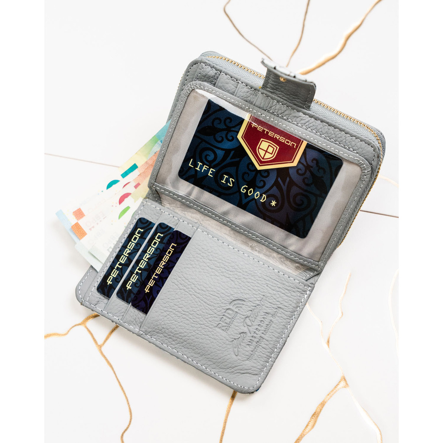Leather wallet RFID PETERSON PTN PH31-LFL