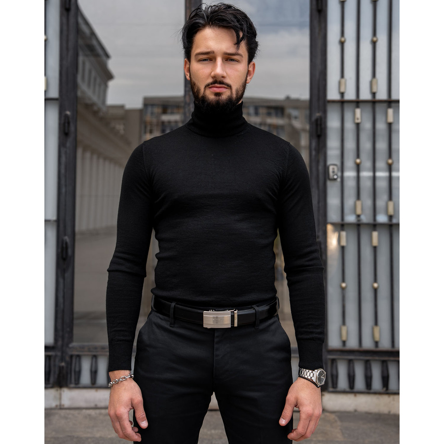 Leather belt PETERSON PTN A007