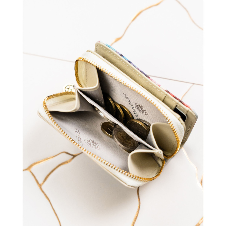 Leather and leatherette wallet RFID PETERSON PTN PX33-PF1
