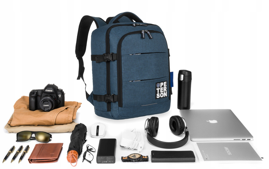 Polyester bagpack PETERSON PTN GPL-01-T