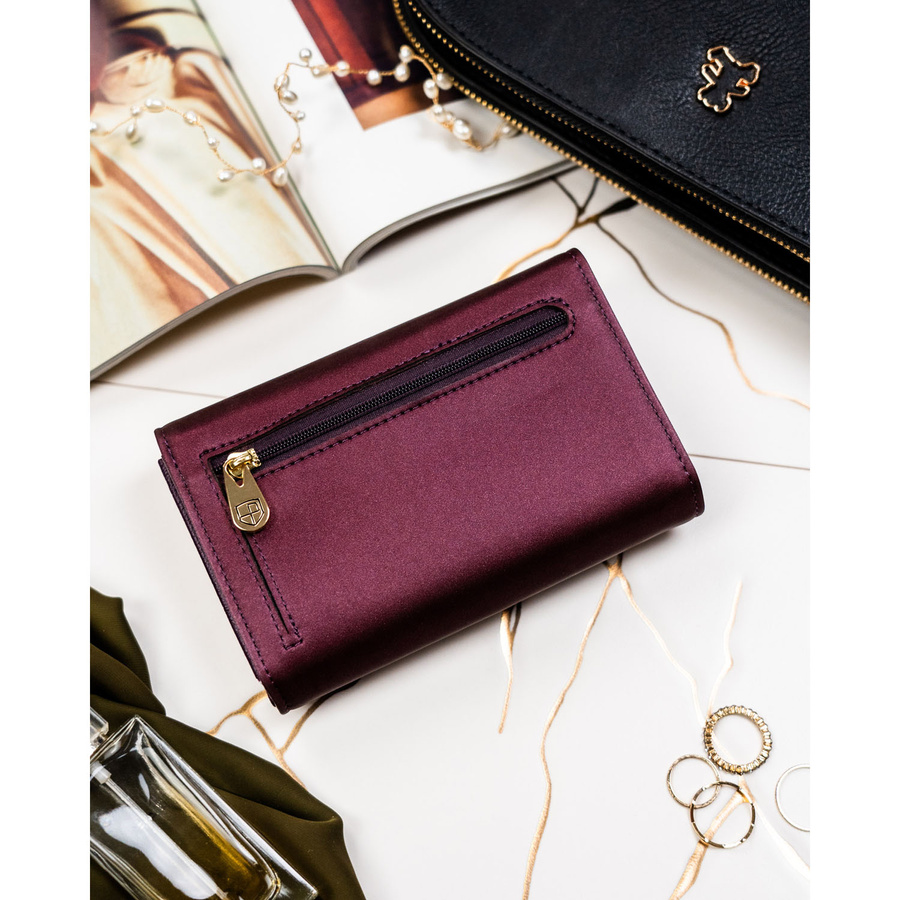 Leather and leatherette wallet RFID PETERSON PTN PS112-HNL