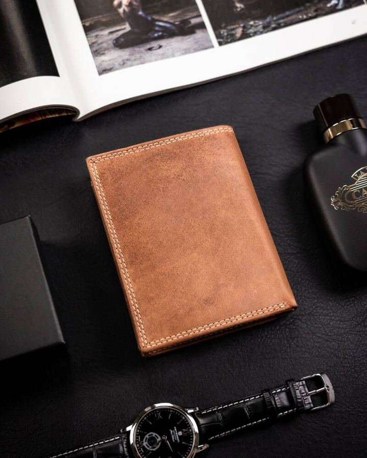 Leather wallet RFID ALWAYS WILD N4-CHM-BOU