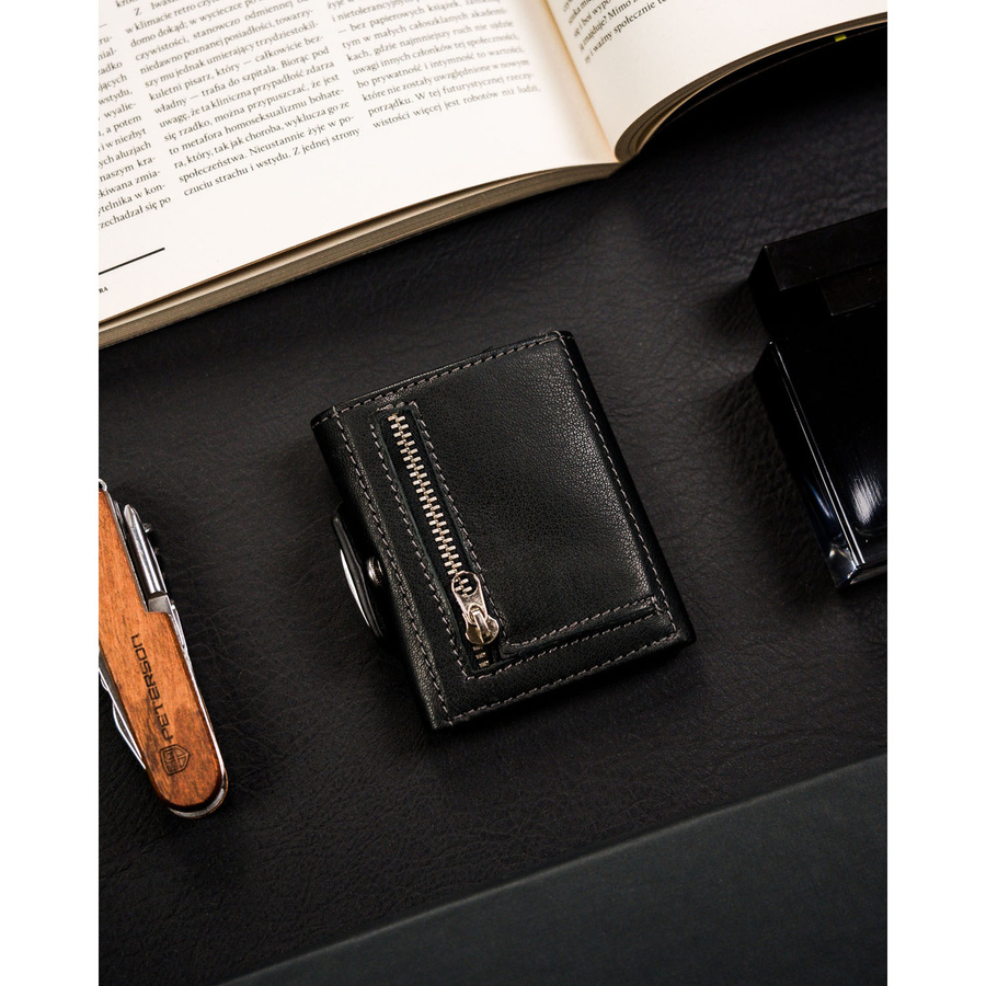 Leather wallet RFID PETERSON PTN W882-CF