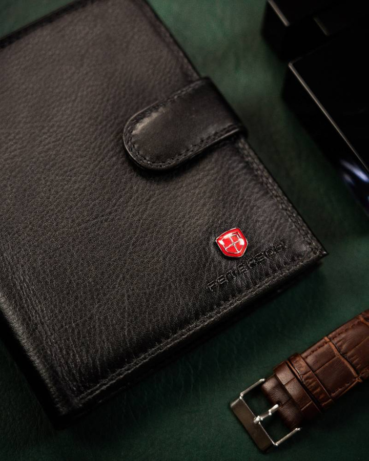 Leather wallet RFID PETERSON PTN MR-05L-CN