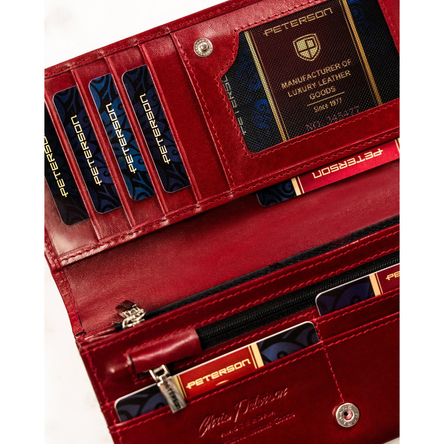 Leather wallet RFID PETERSON PTN 1680177-TVT