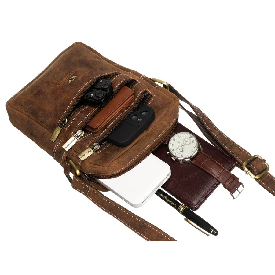 Leather bag PETERSON PTN 250-NSH