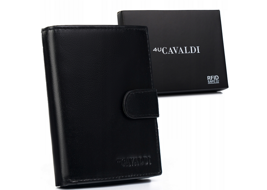 Leather wallet RFID 4U CAVALDI 0800L-P-BS-RFID