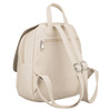Miejski plecak damski ze skóry ekologicznej w jasnobeżowym kolorze - Rovicky