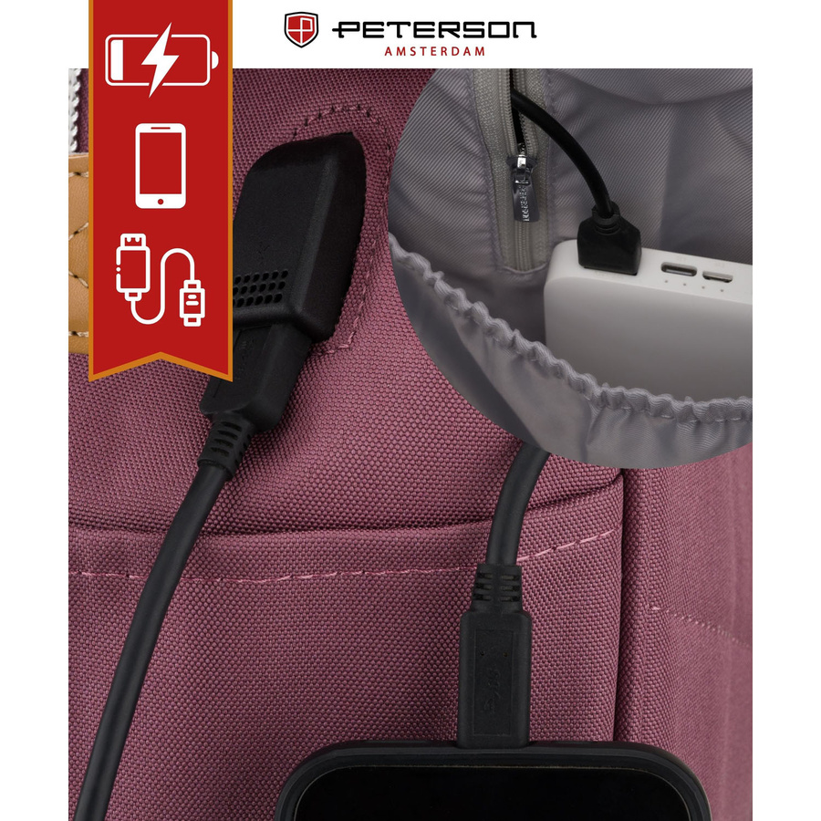 Polyester bagpack PETERSON BETA
