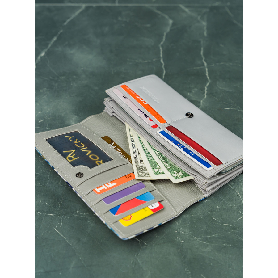 Modny portfel damski wykonany ze skóry naturalnej i ekologicznej - 4U Cavaldi