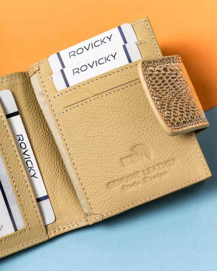 Leather wallet RFID LORENTI 42329-NB