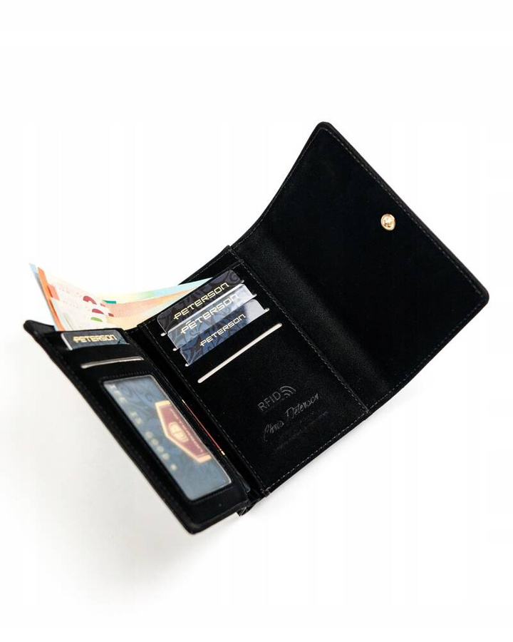 Leatherette wallet RFID PETERSON PTN 013-WEI