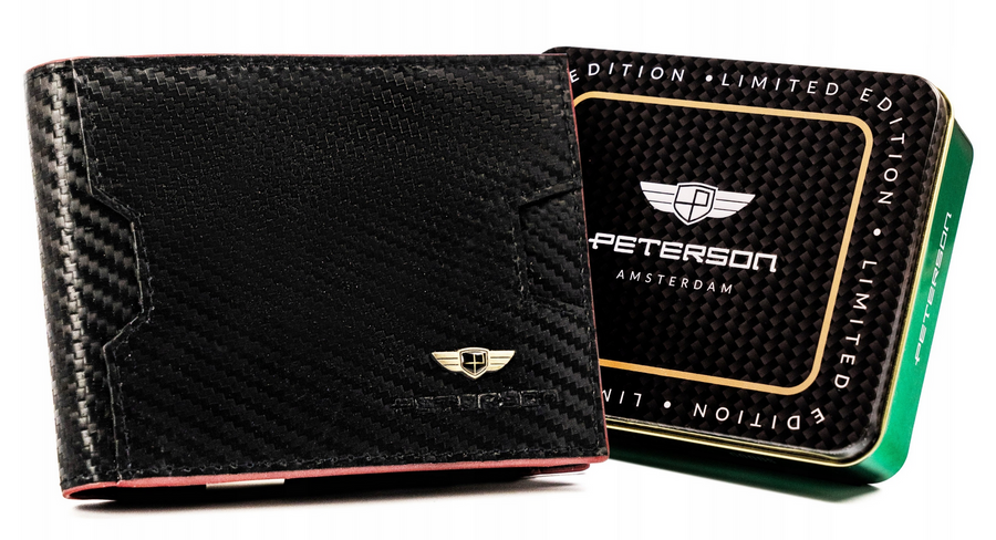 Leather wallet RFID PETERSON PTN N78-CA