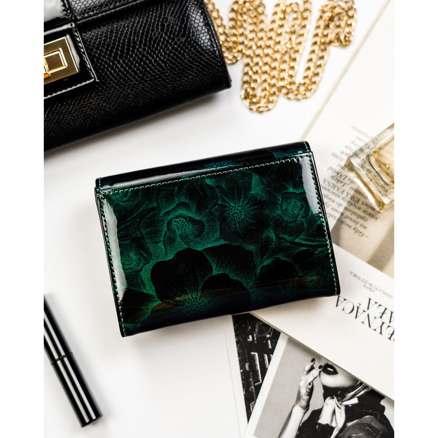 Leather and leatherette wallet RFID PETERSON PTN PS445-FDS