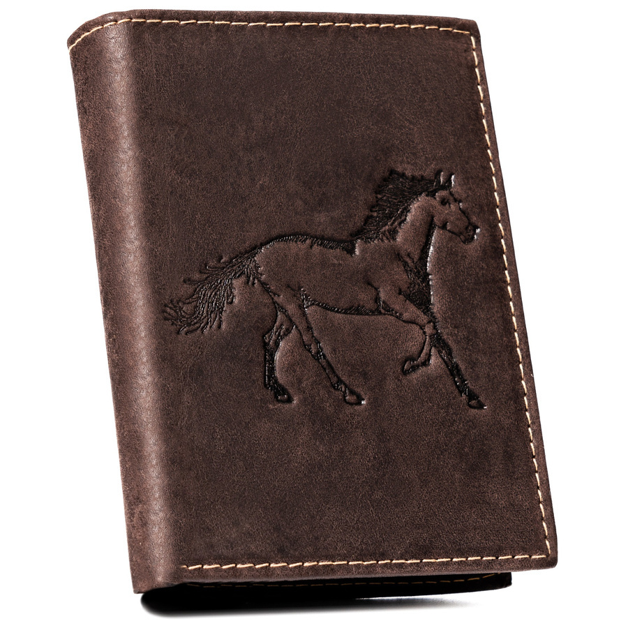 Leather wallet RFID ALWAYS WILD N4-CHM-HORSE