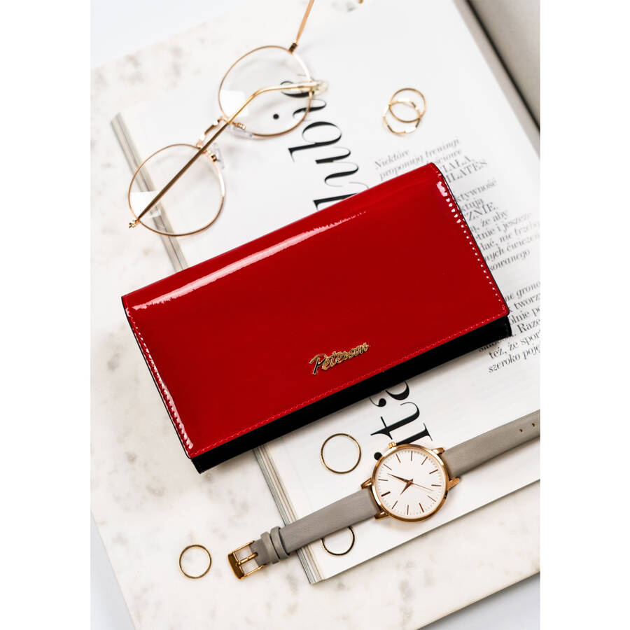 Leather wallet RFID PETERSON PTN 1N-411