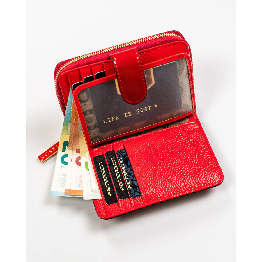 Leather wallet RFID PETERSON PTN 1N-602