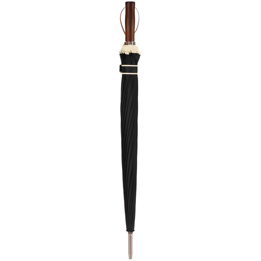 Duży, elegancki parasol rządowy w czarnym kolorze - Peterson