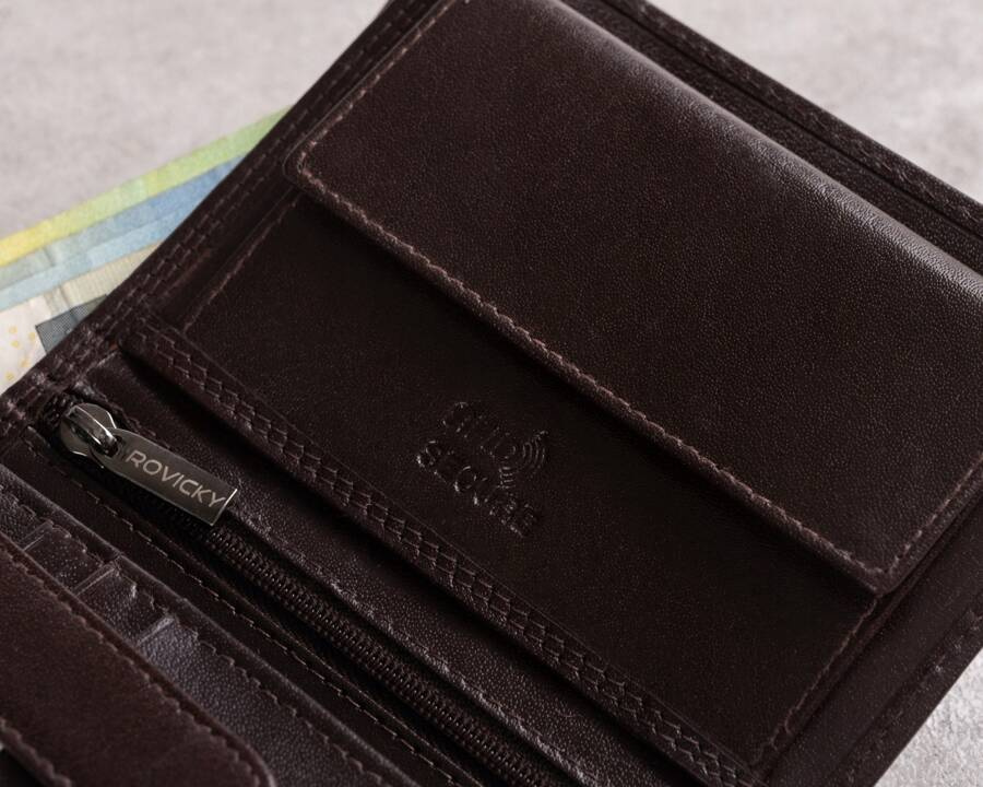 Leather wallet RFID ROVICKY PC-104-BAR