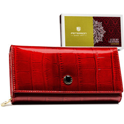 Leather wallet RFID PETERSON PTN 42106-CB