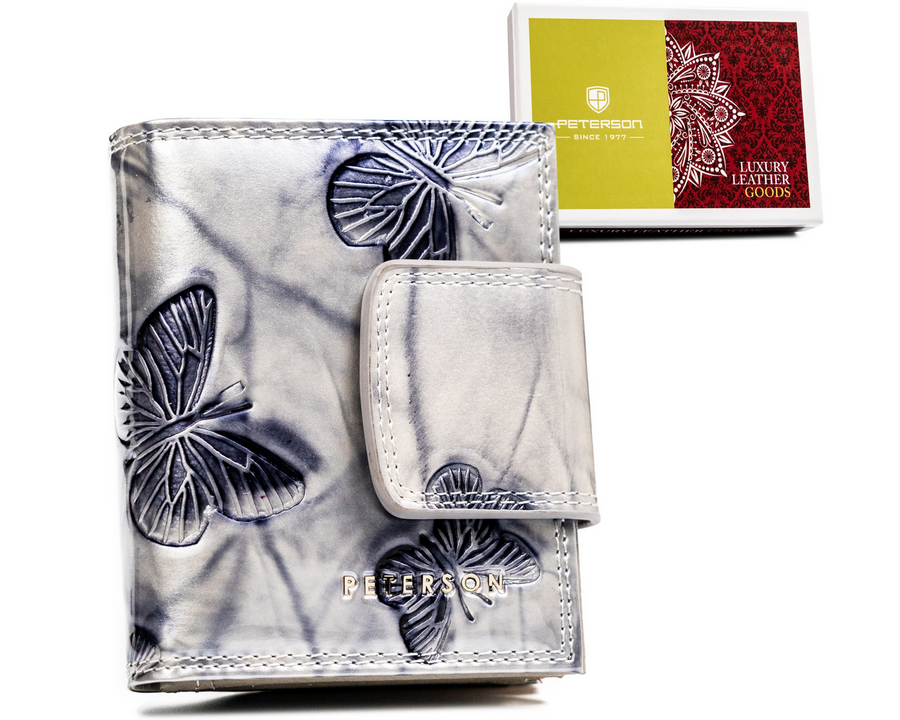 Leather wallet RFID PETERSON PTN 42329-BF