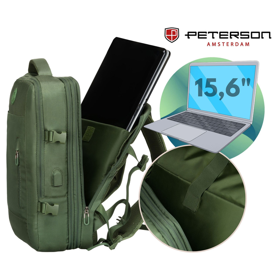 Polyester bagpack PETERSON PTN 24421