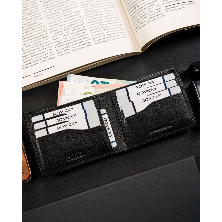 Leather card case 4U CAVALDI CW1012-NDM