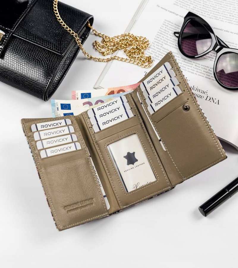Leather & leatherette wallet 4U CAVALDI PX-23-DNH-BL