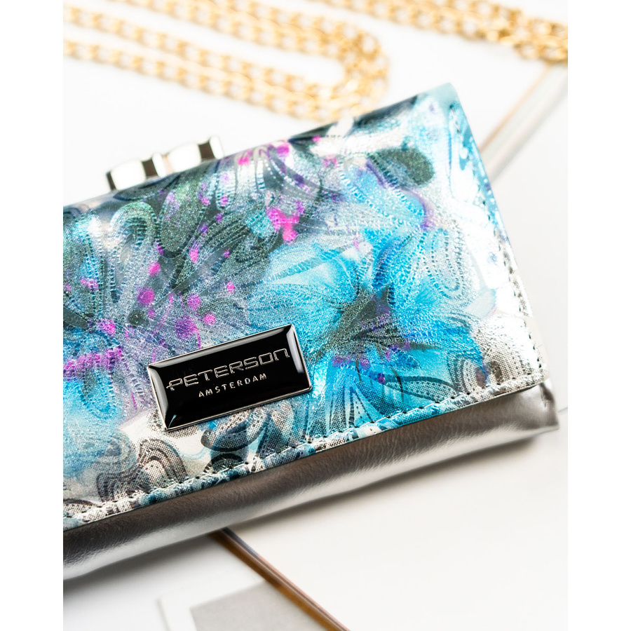 Leather+leatherette wallet RFID PETERSON PTN PX23-1-NPK
