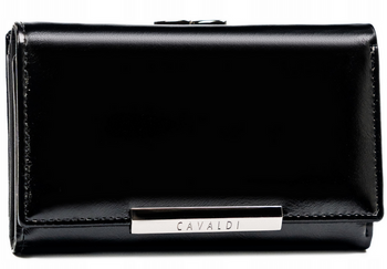 Leather & leatherette wallet RFID 4U CAVALDI PX23-21-BL