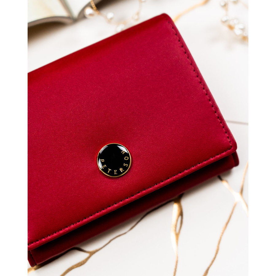 Leather and leatherette wallet RFID PETERSON PTN PS445-HNL