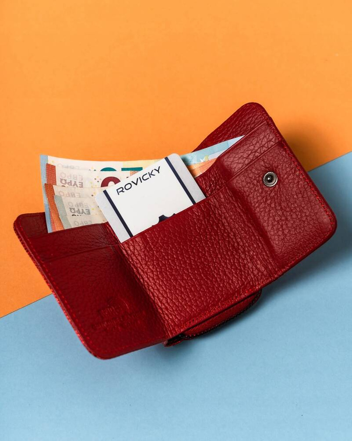 Leather wallet RFID LORENTI 423229-CEK