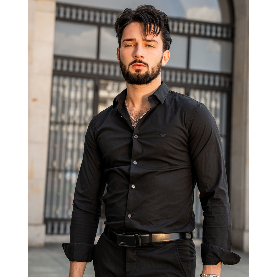 Leather belt PETERSON PTN A009