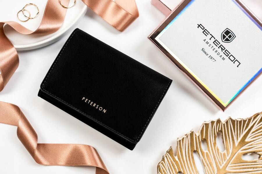 Leatherette wallet RFID PETERSON PTN 013-WEI