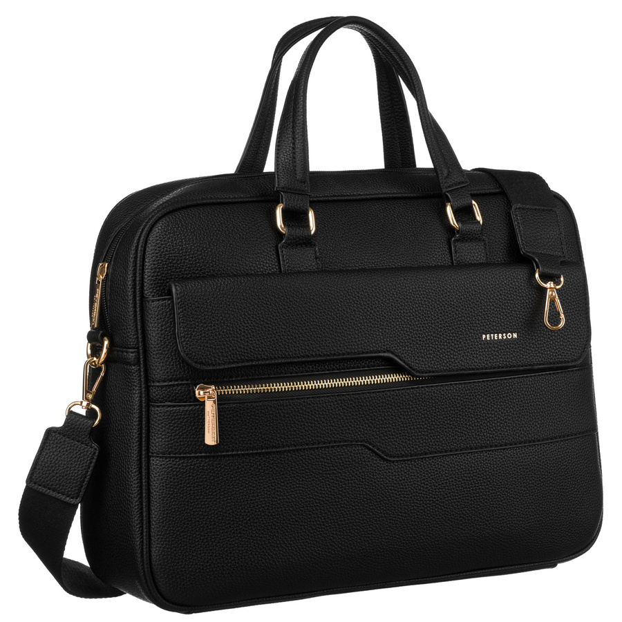 Leatherette laptop bag PETERSON PTN 8100