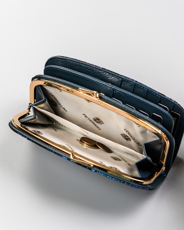 Leather wallet RFID PETERSON PTN 42123-ONBF