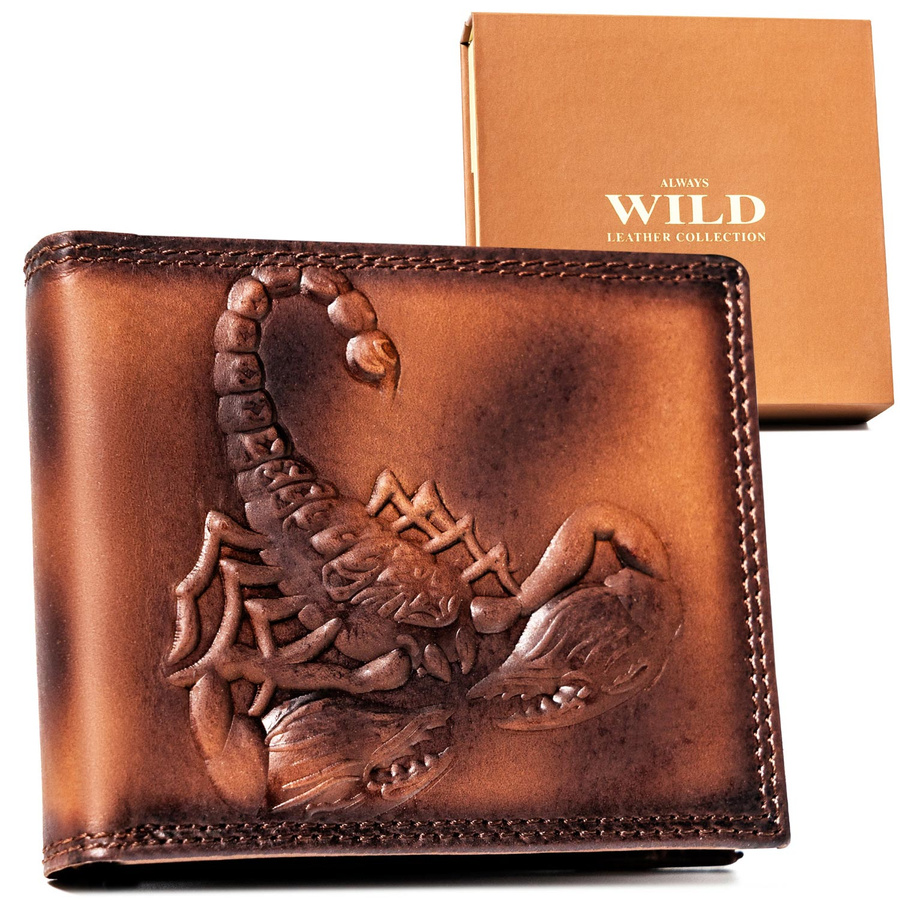 Leather wallet RFID ALWAYS WILD N724-VRS